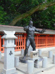 Statue of Ancient ”SUMO” wrestler