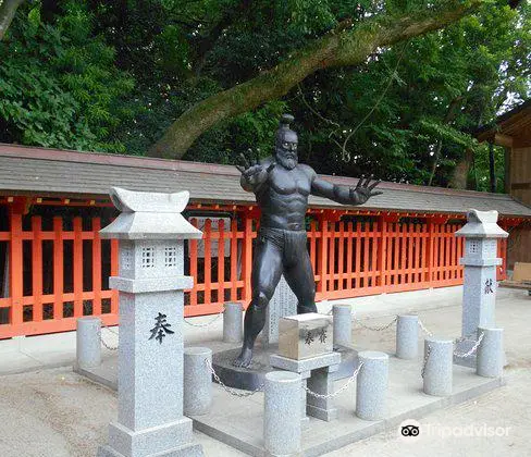 Statue of Ancient ”SUMO” wrestler