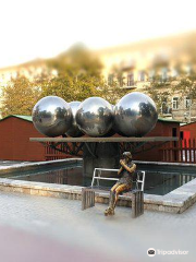 Sculpture Girl on Bench