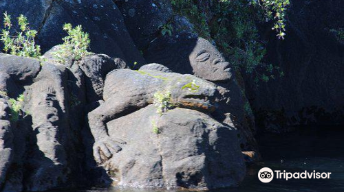 Ngatoroirangi Mine Bay Maori Rock Carvings