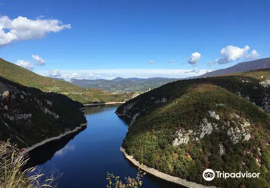 Vrbas river mountain view