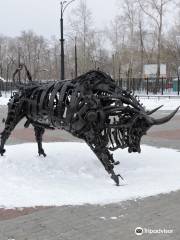 Sculpture Iron Bull